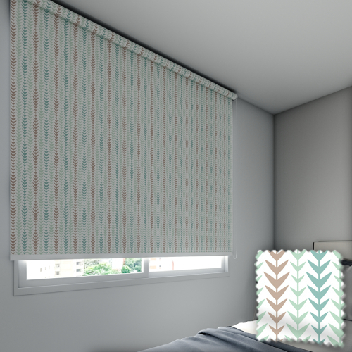 Persiana Rolô Blackout Leaves