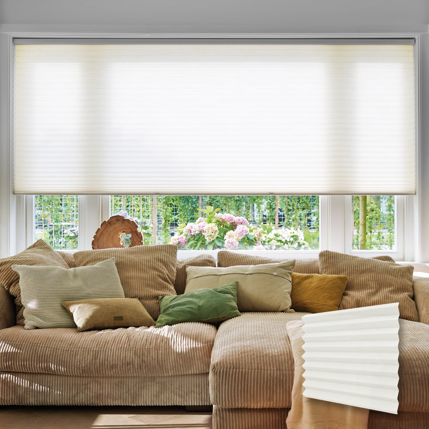 Persiana Celular Translúcida Palha