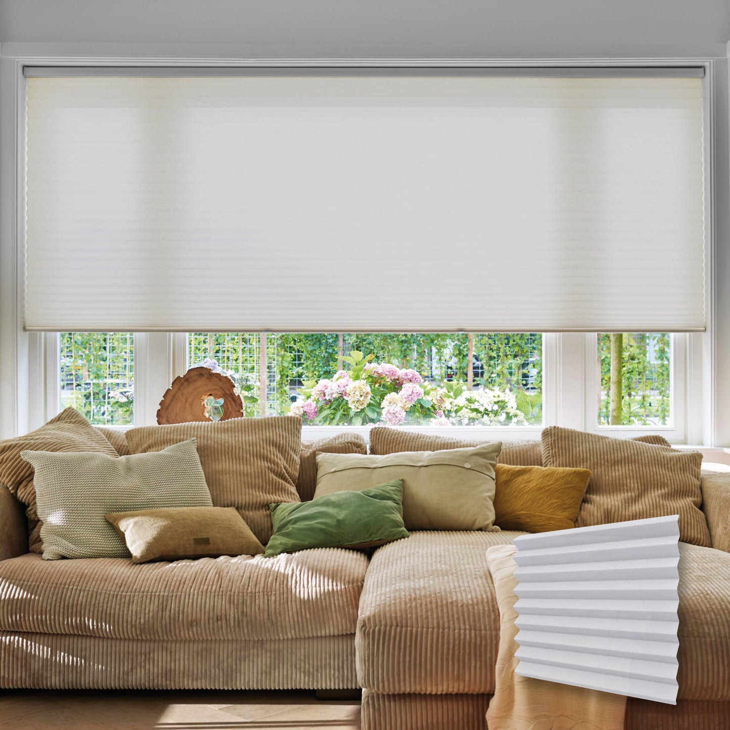 Persiana Celular Translúcida Cinza