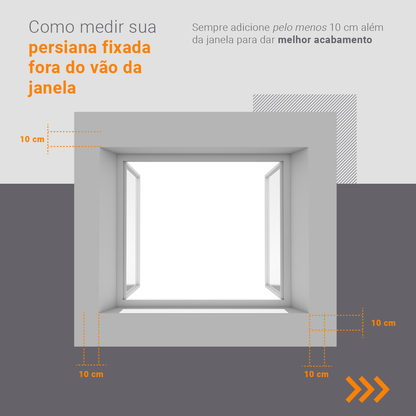 Persiana Rolô Tela Solar 3% Rústica Latte