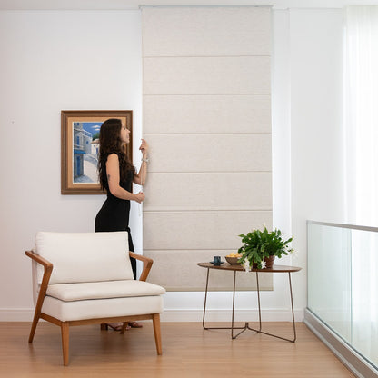 Persiana Romana  Blackout - Bege Rústico Texturizada