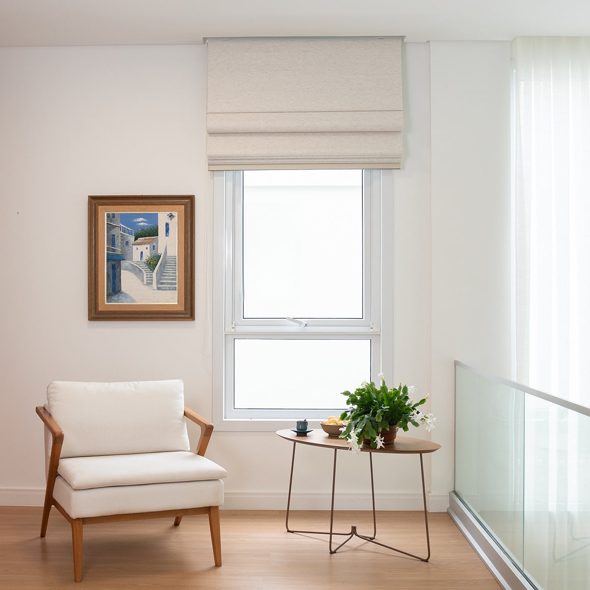Persiana Romana  Blackout - Bege Rústico Texturizada