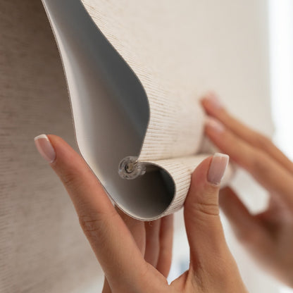 Persiana Romana  Blackout - Bege Rústico Texturizada