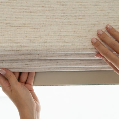 Persiana Romana  Blackout - Bege Rústico Texturizada