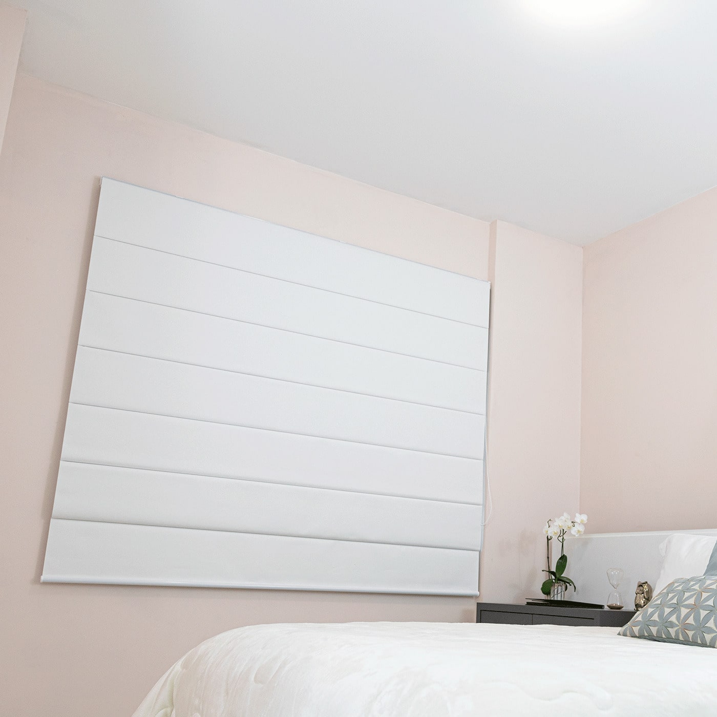 Persiana Romana Blackout  - Branca Texturizada