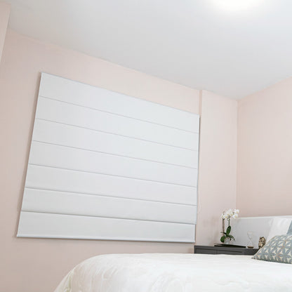 Persiana Romana Blackout  - Branca Texturizada