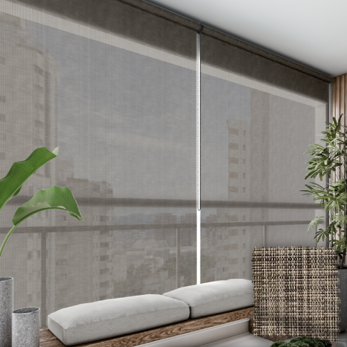 Persiana Rolô Tela Solar 3% Rústica Expresso