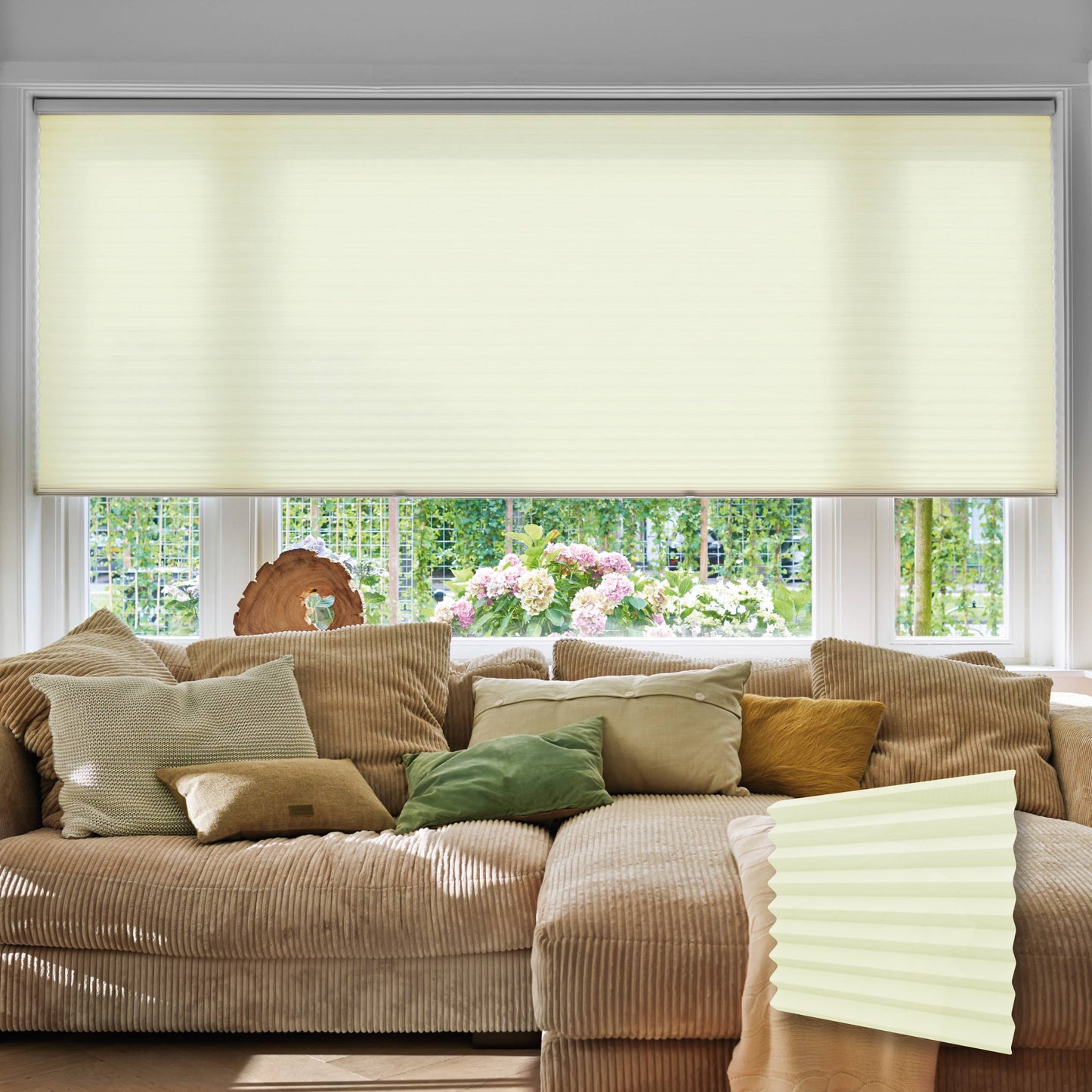 Persiana Celular Translúcida Areia