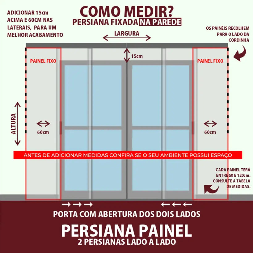 Persiana Painel Blackout - Branca