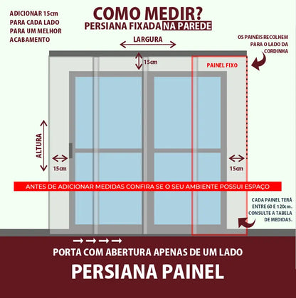 Persiana Painel Blackout - Branca