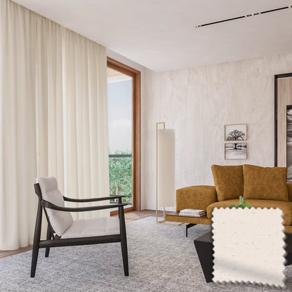 Cortina Gaze de Linho Rústico- Bege Texturizado